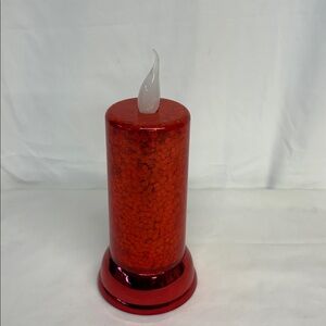 Red Flameless Candle 10.5"